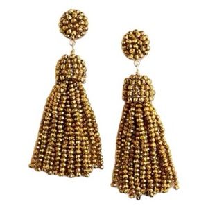 J. Crew Faceted Tassel Earrings